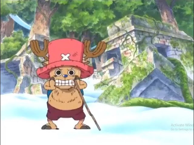 Chopper from One Piece looking surprised